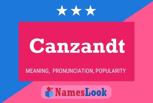 ملصق اسم Canzandt