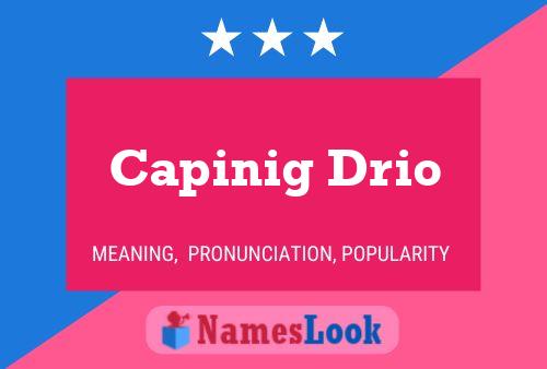 ملصق اسم Capinig Drio