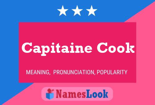 ملصق اسم Capitaine Cook