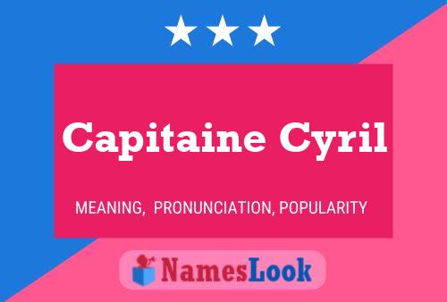 ملصق اسم Capitaine Cyril