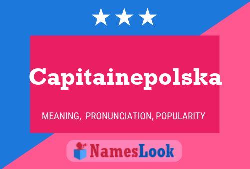 ملصق اسم Capitainepolska