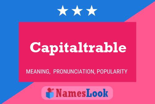 ملصق اسم Capitaltrable