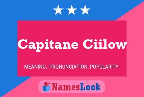 ملصق اسم Capitane Ciilow