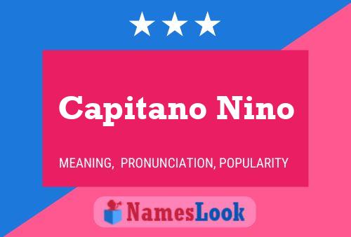 ملصق اسم Capitano Nino