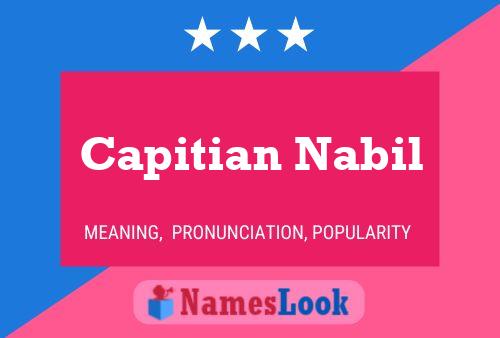 ملصق اسم Capitian Nabil