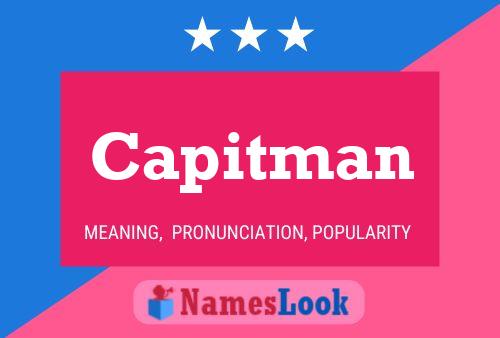 ملصق اسم Capitman