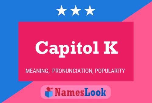 ملصق اسم Capitol K