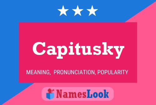 ملصق اسم Capitusky