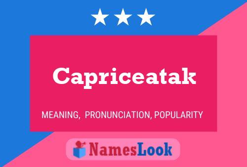 ملصق اسم Capriceatak