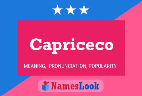 ملصق اسم Capriceco