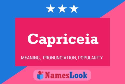 ملصق اسم Capriceia