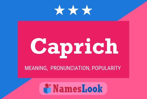 ملصق اسم Caprich