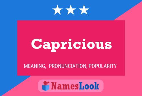 ملصق اسم Capricious