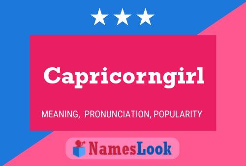 ملصق اسم Capricorngirl