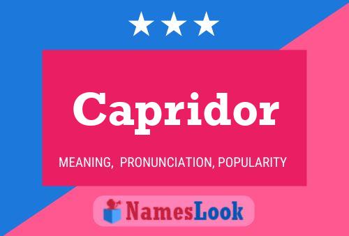 ملصق اسم Capridor