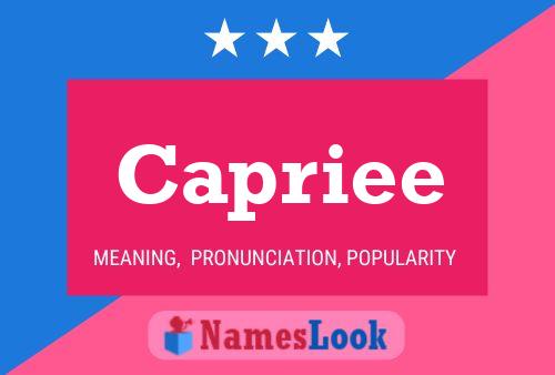 ملصق اسم Capriee