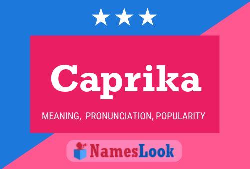 ملصق اسم Caprika