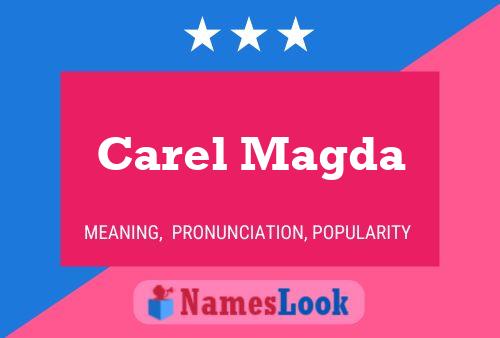 ملصق اسم Carel Magda