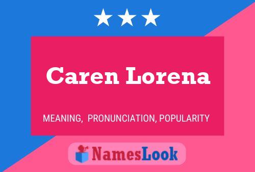 ملصق اسم Caren Lorena