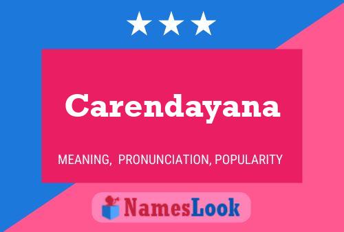 ملصق اسم Carendayana