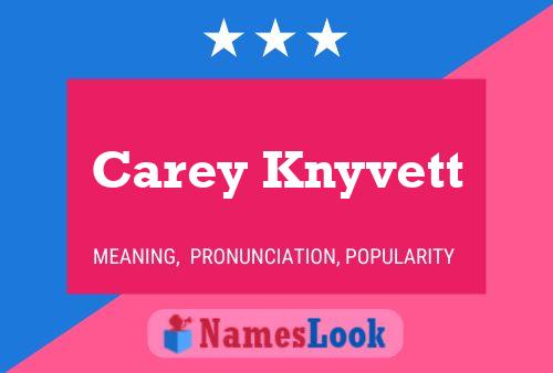 ملصق اسم Carey Knyvett