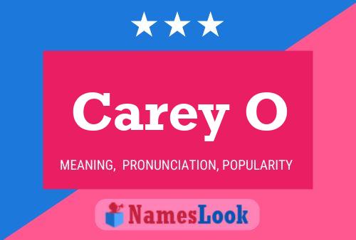 ملصق اسم Carey O