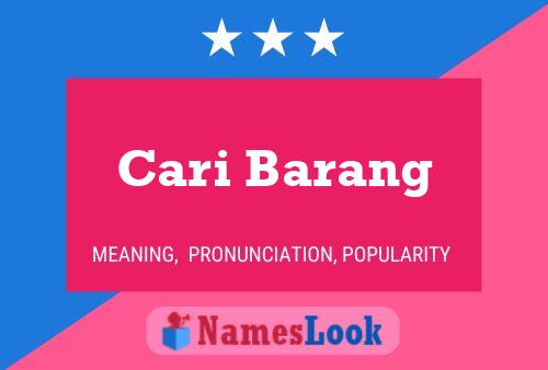 ملصق اسم Cari Barang