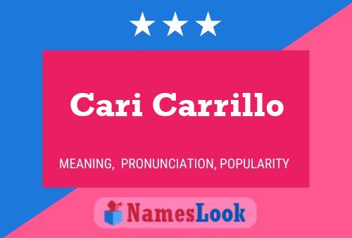 ملصق اسم Cari Carrillo