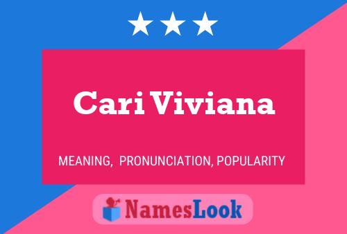 ملصق اسم Cari Viviana