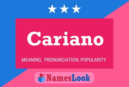 ملصق اسم Cariano