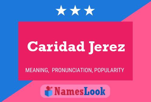 ملصق اسم Caridad Jerez