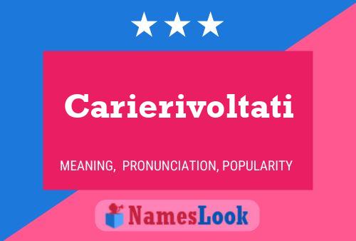 ملصق اسم Carierivoltati