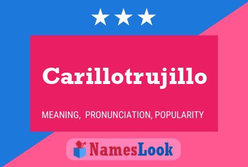 ملصق اسم Carillotrujillo