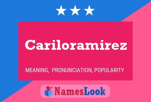 ملصق اسم Cariloramirez