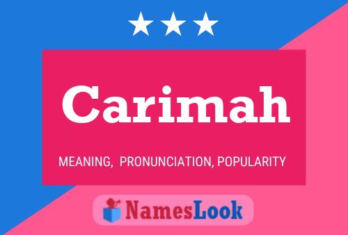 ملصق اسم Carimah