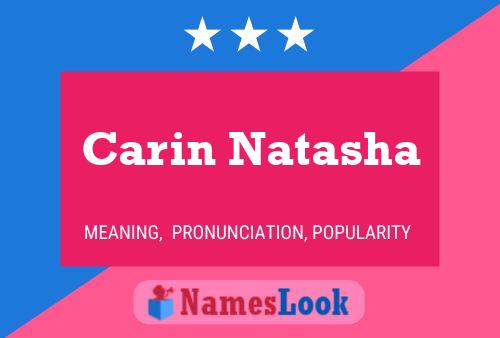 ملصق اسم Carin Natasha