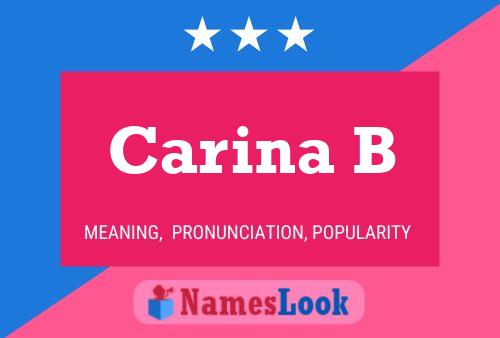 ملصق اسم Carina B