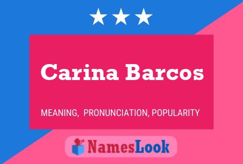 ملصق اسم Carina Barcos