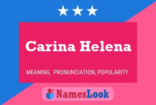 ملصق اسم Carina Helena