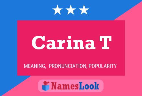 ملصق اسم Carina T