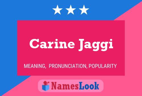 ملصق اسم Carine Jaggi