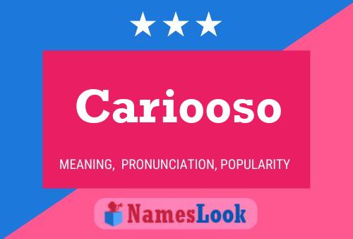 ملصق اسم Cariooso