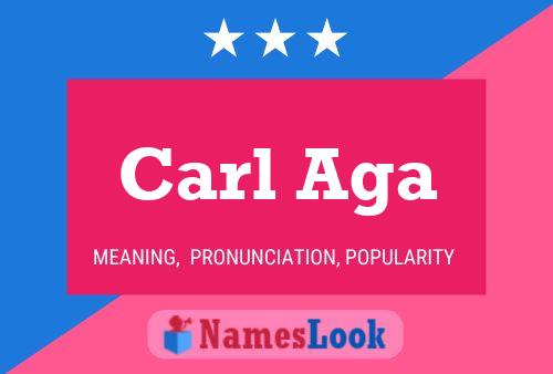 ملصق اسم Carl Aga