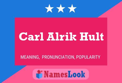 ملصق اسم Carl Alrik Hult