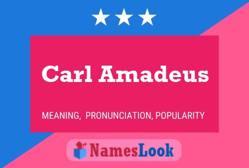 ملصق اسم Carl Amadeus