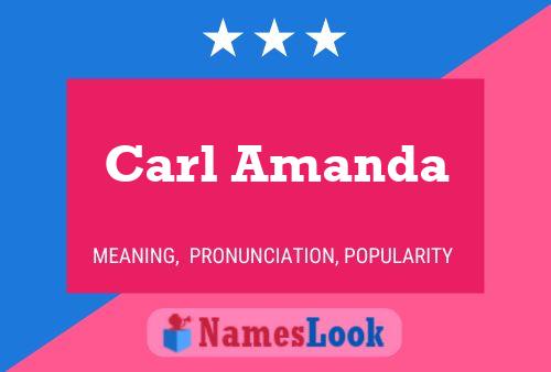 ملصق اسم Carl Amanda