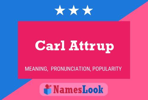 ملصق اسم Carl Attrup