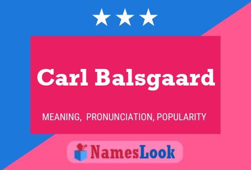 ملصق اسم Carl Balsgaard