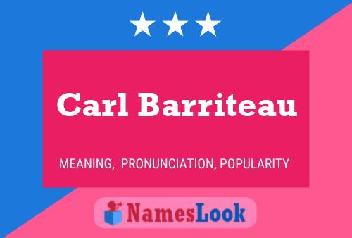 ملصق اسم Carl Barriteau