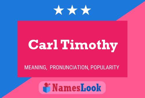 ملصق اسم Carl Timothy